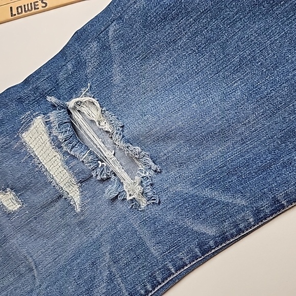 Madewell Cali Demi Boot Jeans Raw Hem Sz 32 - Picture 16 of 16